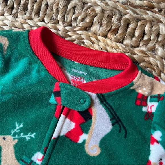 CARTER'S Baby Fleece Christmas Onesie, 2T - Picture 4 of 4